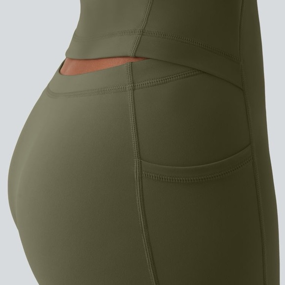 HALARA Olive Green Dress - Picture 3 of 7